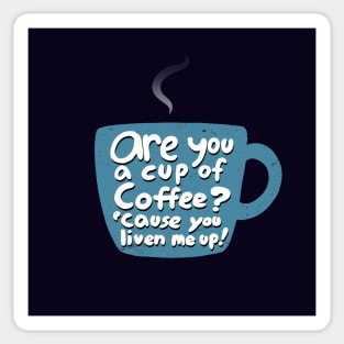 Coffee Lovers Caffeine Addicts Pickup Line Sticker